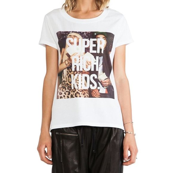 ELEVENPARIS LIFE IS A JOKE WHITE HURICH TEE SHIRT TOP SUPER RICH KIDS COTTON XS - Picture 2 of 3